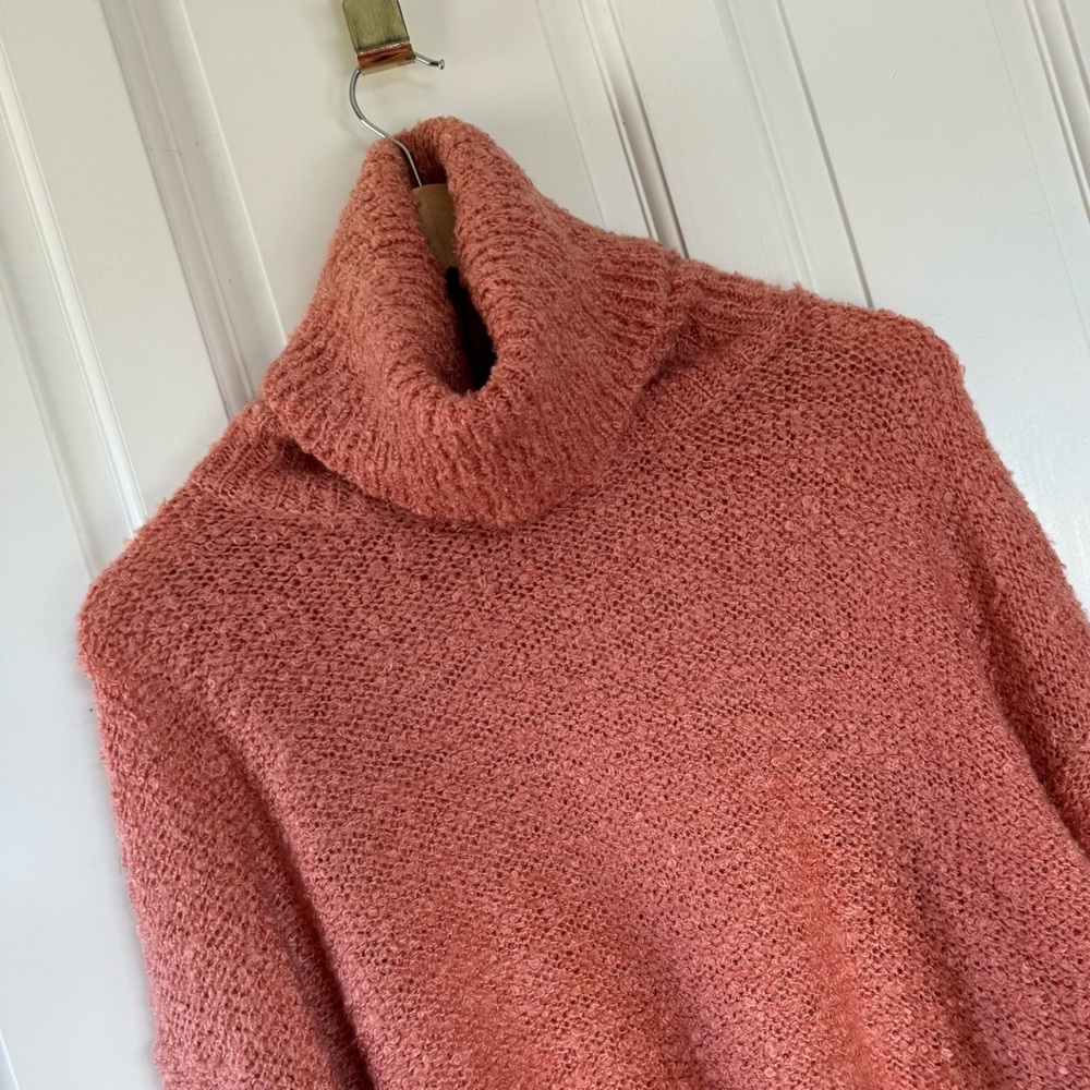 Promesa Cozy Chunky Knit Turtleneck Sweater in Dusty Rose
